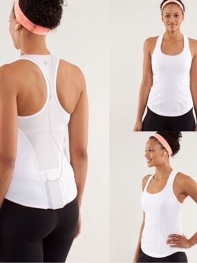 Pristine Like New Lululemon Cardio Kick Tank White Size: 10